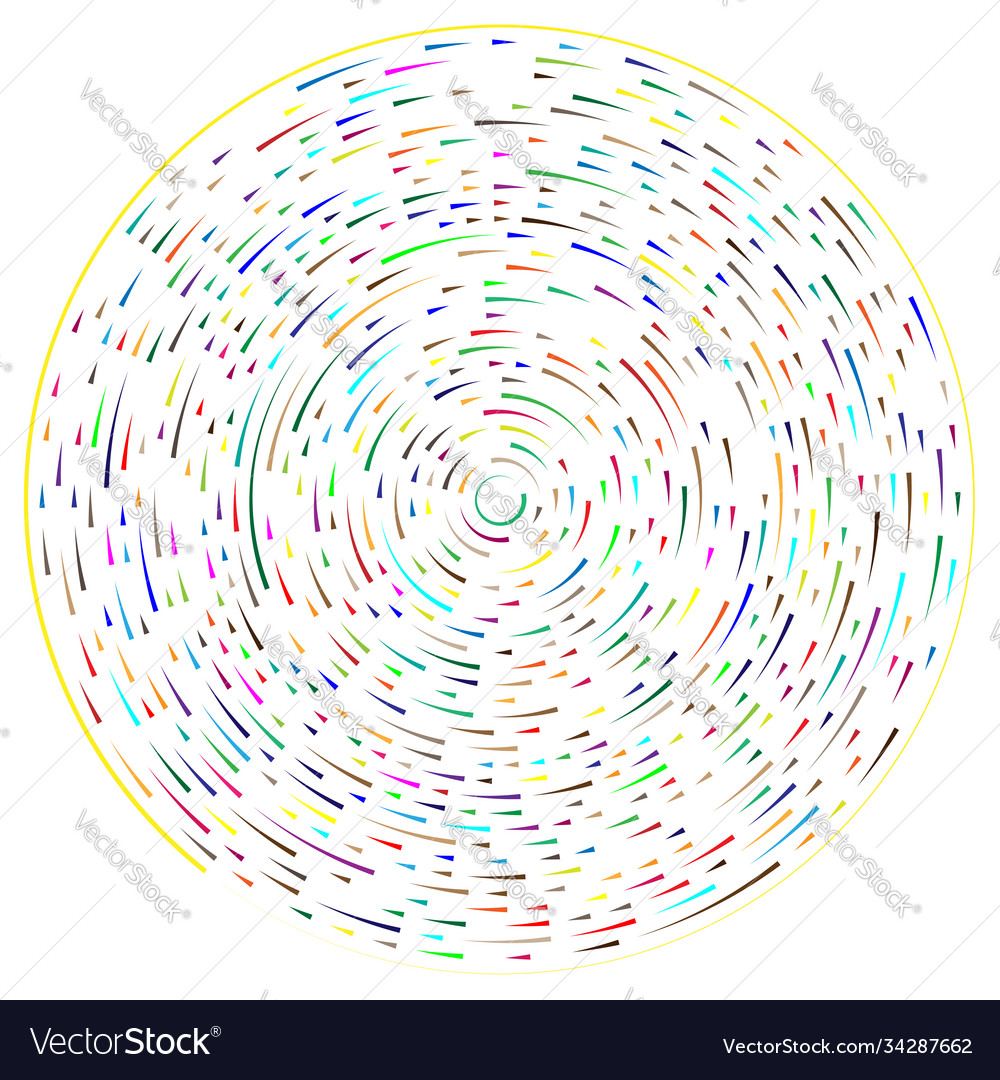 Radial radiating lines abstract burst element