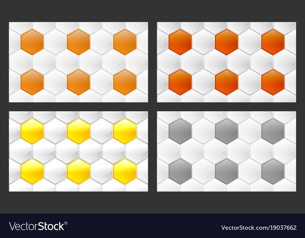 Seamless pattern of hexagons