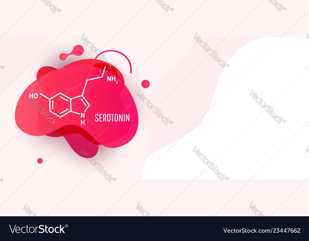 Serotonin hormone structural chemical formula