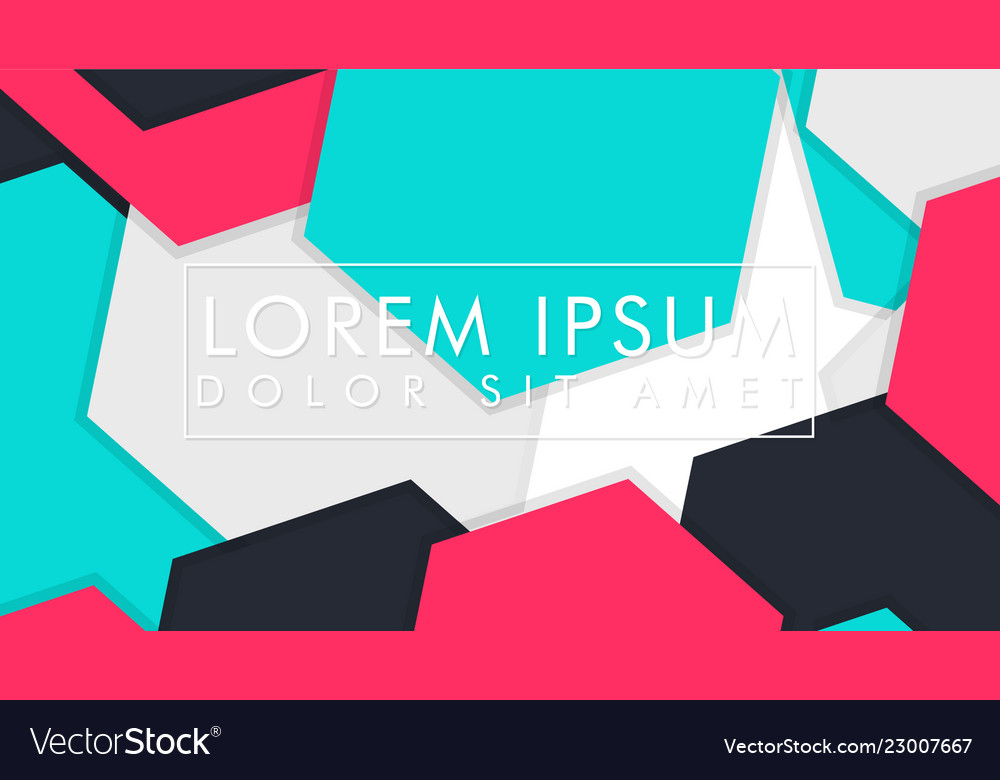 Abstract colorful hexagon background