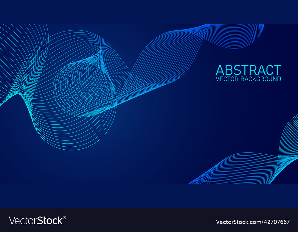 Abstract wave element for design stylized line Vector Image Abstract wave element for design stylized line