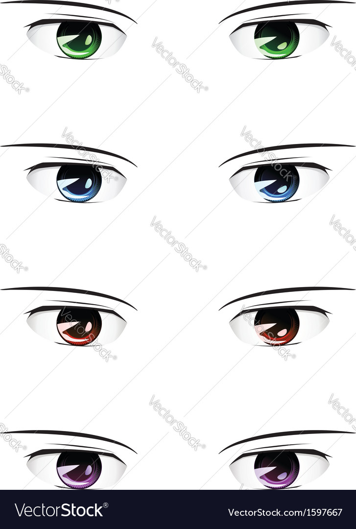 Referer PNG Transparent Male Cartoon Eye Reference Material Male Eyes  Cartoon Elements Anime Elements PNG Image For Free Download