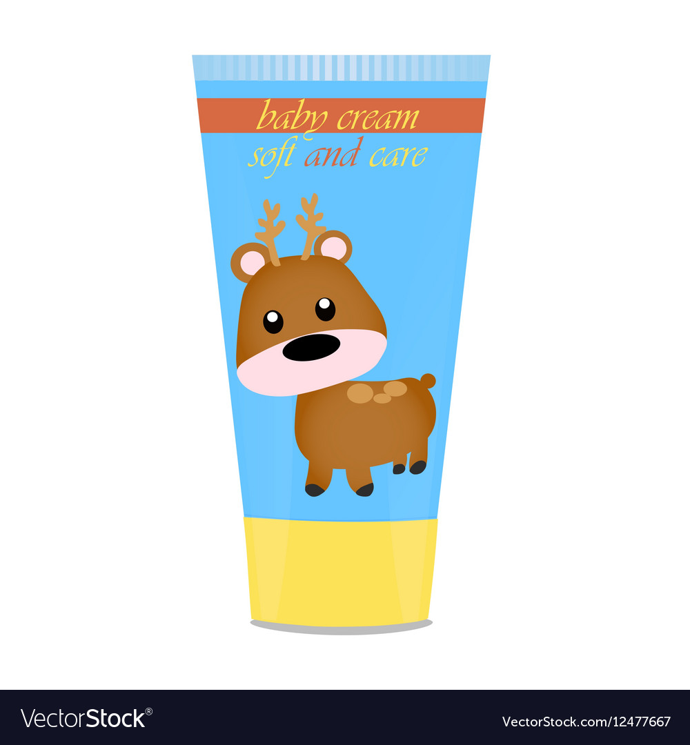 Baby Creme Röhre mit Kinder Design