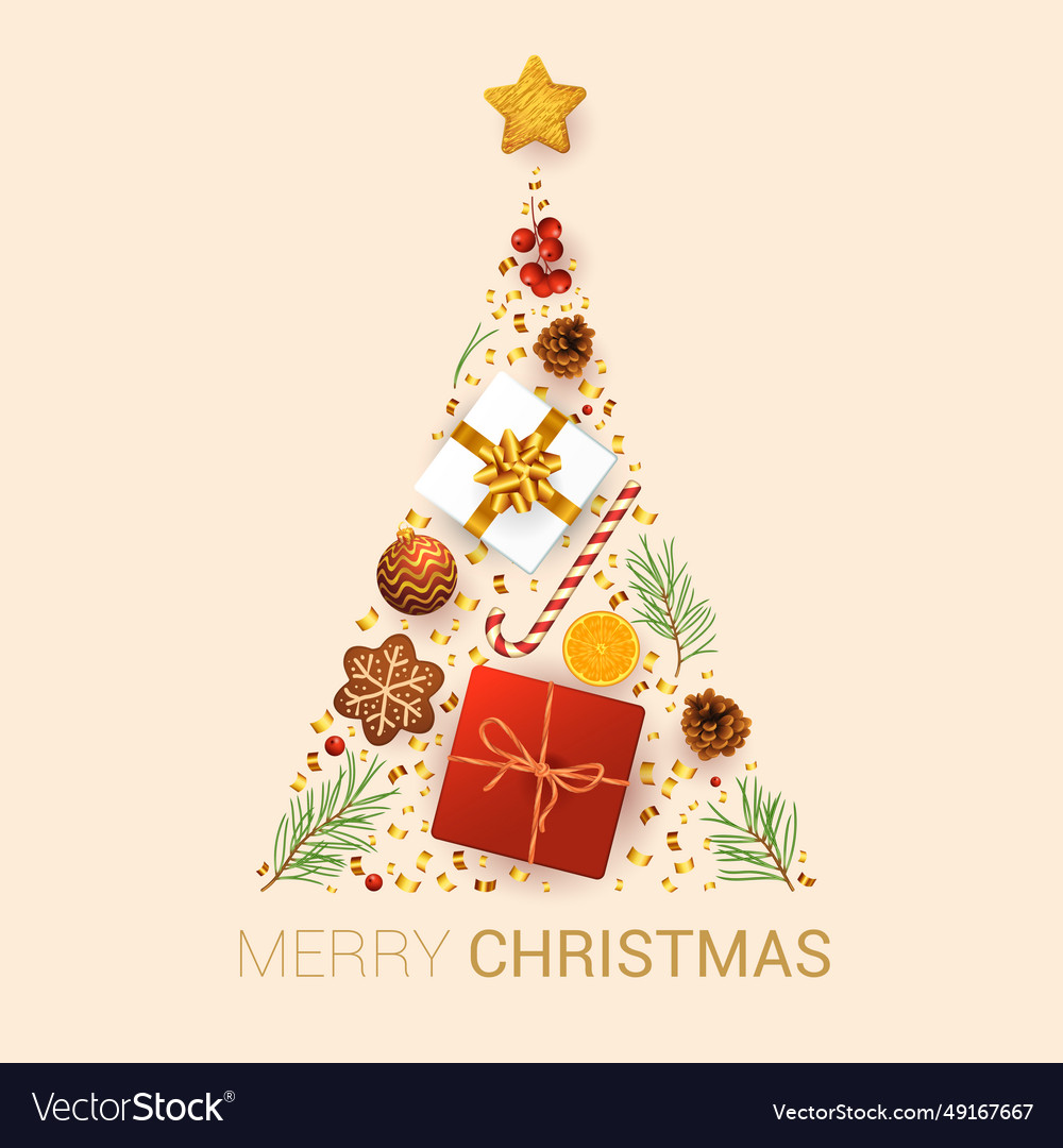 Christmas and new year template Royalty Free Vector Image