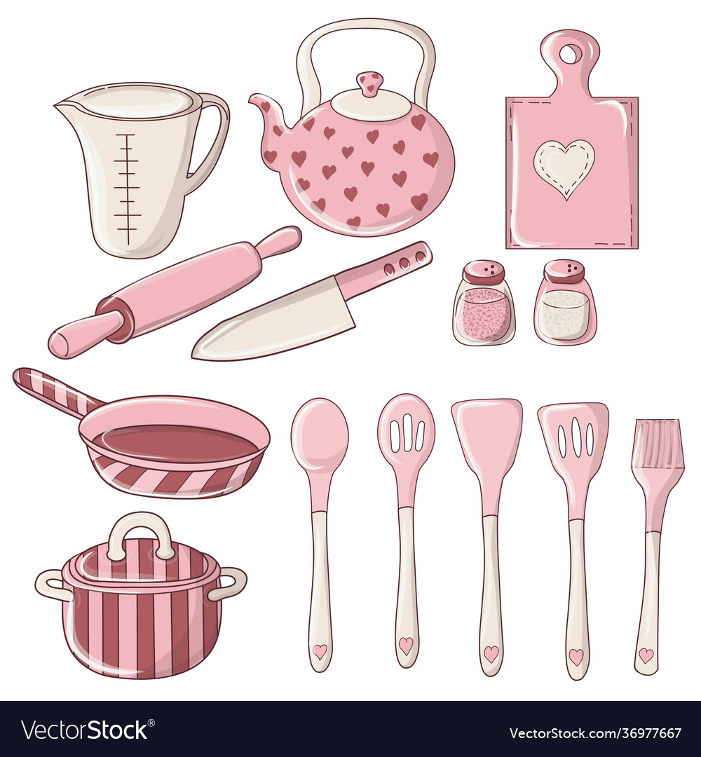 Cute Cartoon Kitchen Tools Set