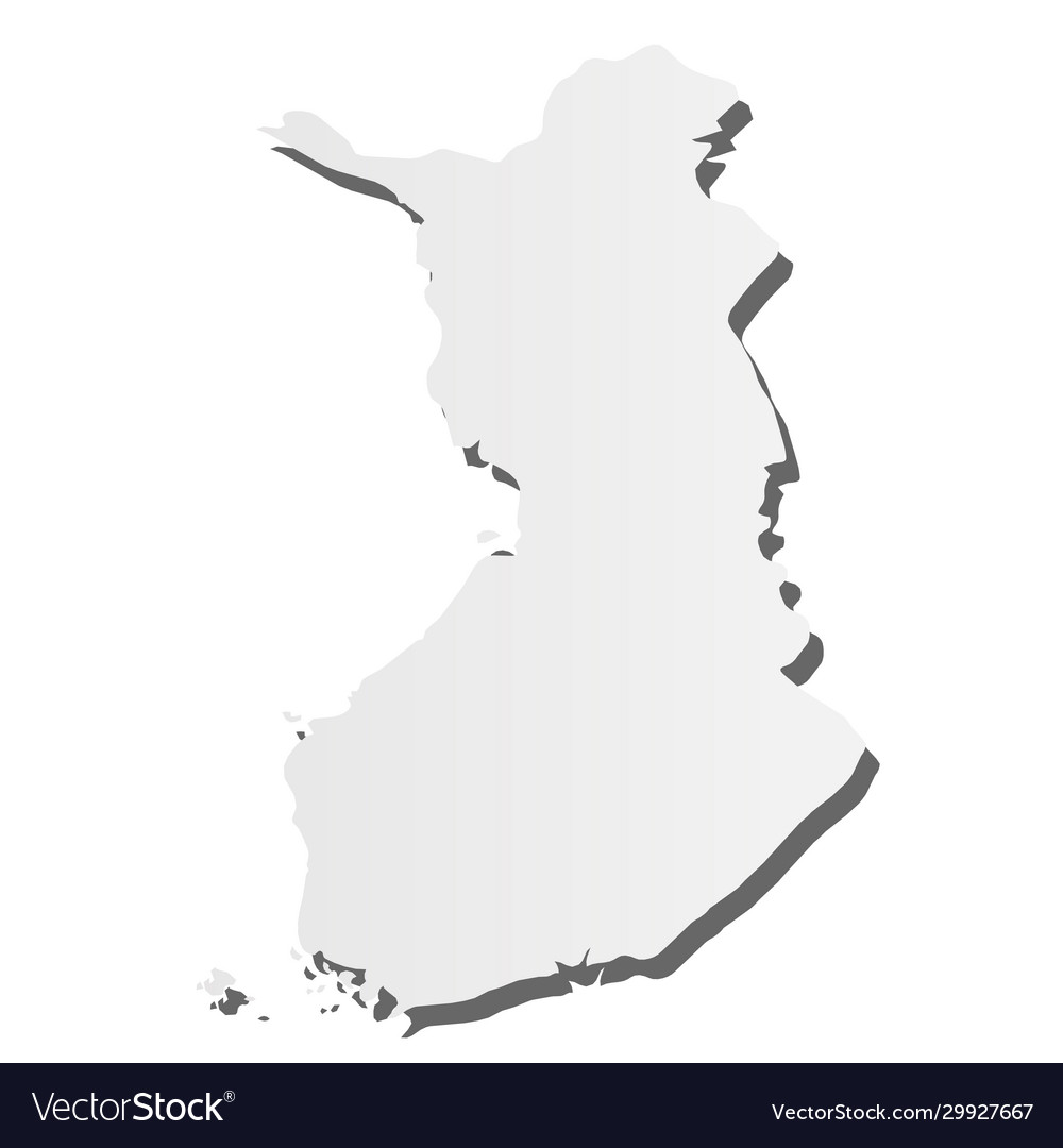 Finland - grey silhouette map country