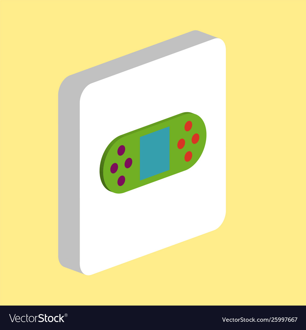 Game console computer symbol vector image Game console computer symbol