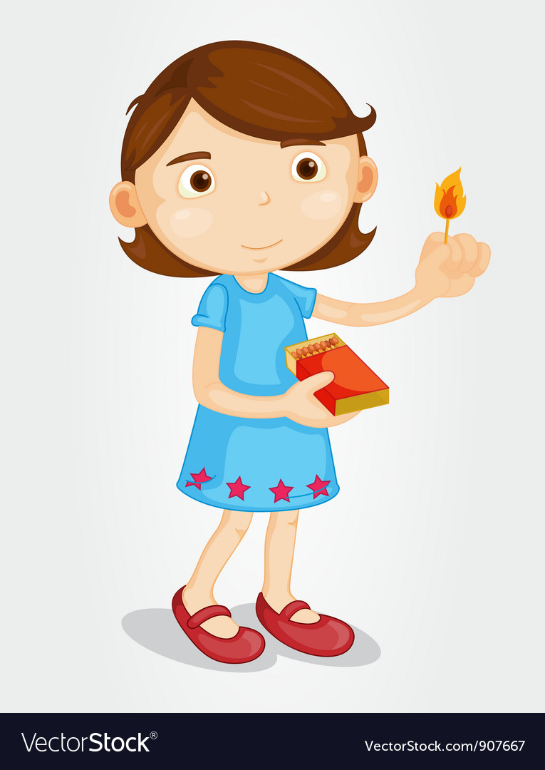 girl-with-lighted-match-royalty-free-vector-image