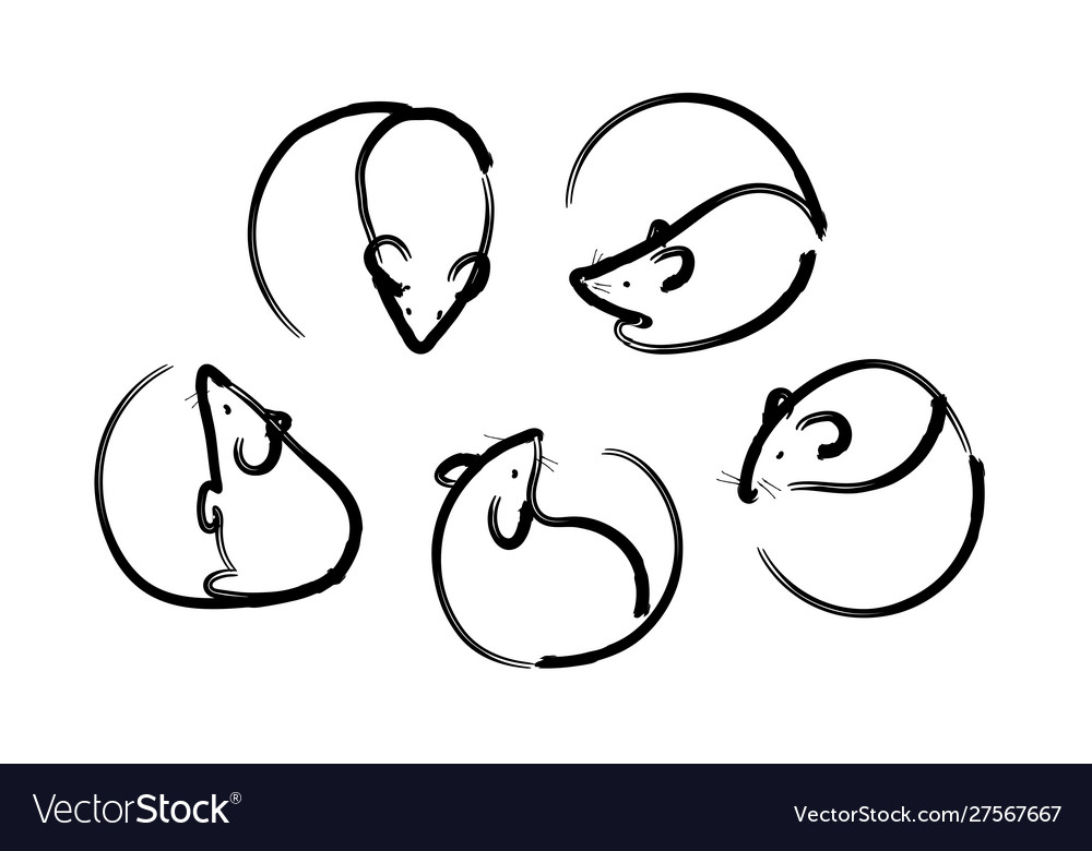 Linear Mouse Icons - Top & Side Views