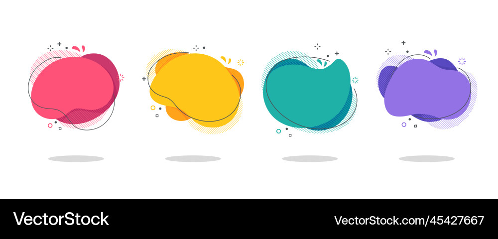 Liquid text box quote speech bubble flowing Vector Image