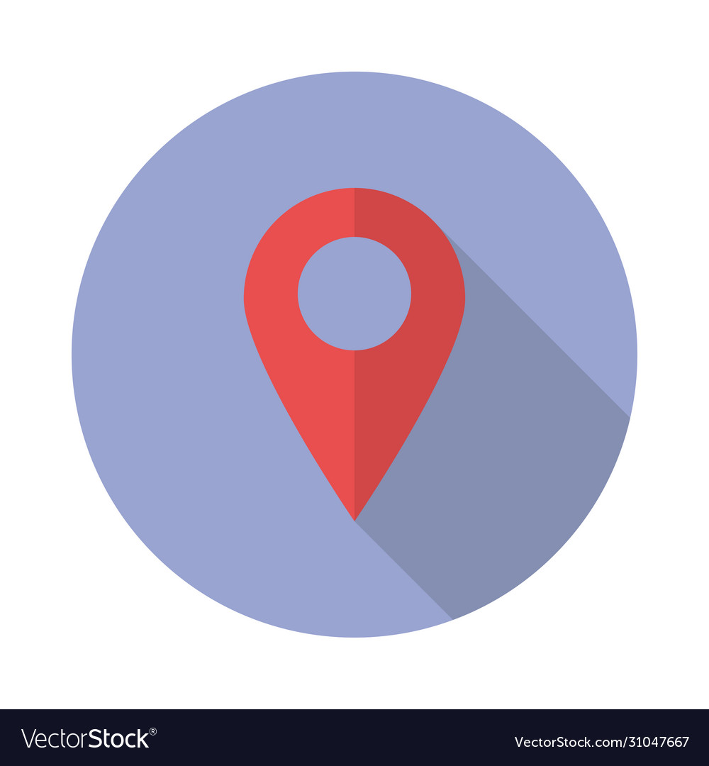 Pointer icon isolated in flat design symbol vector image Pointer icon isolated in flat design symbol