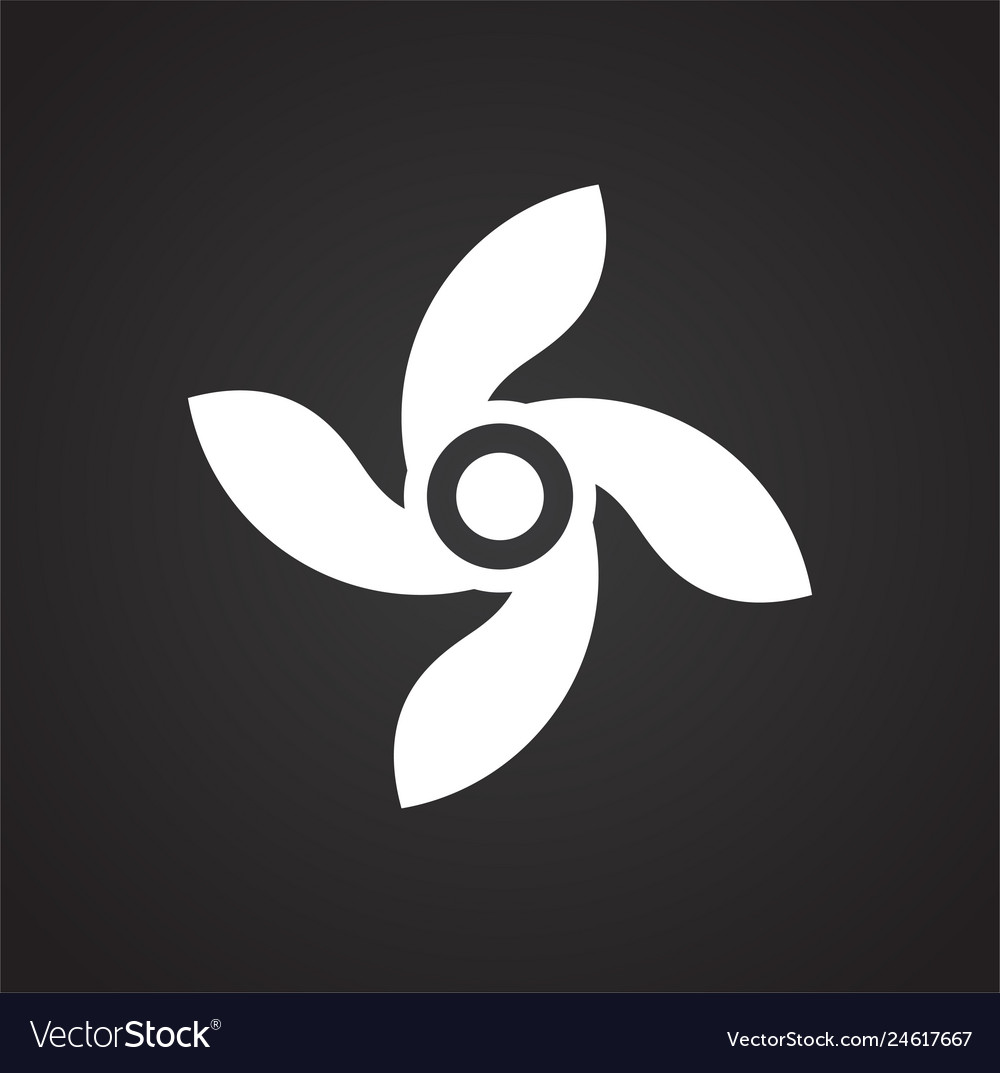 Propeller icon on background for graphic and web vector image Propeller icon on background for graphic and web