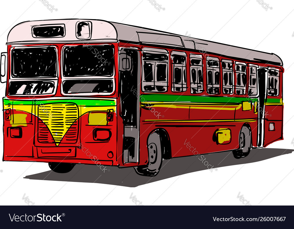 Public transport Royalty Free Vector Image - VectorStock