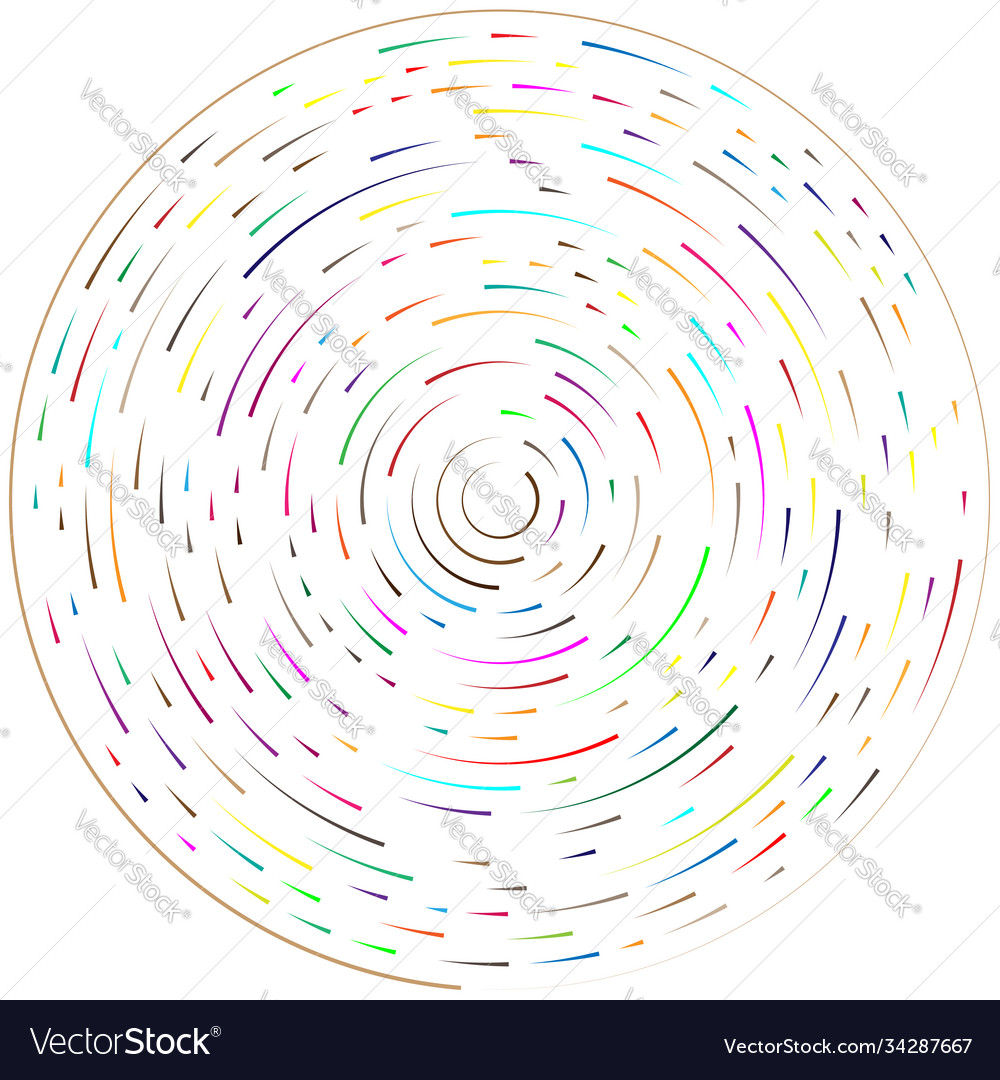 Radial radiating lines abstract burst element