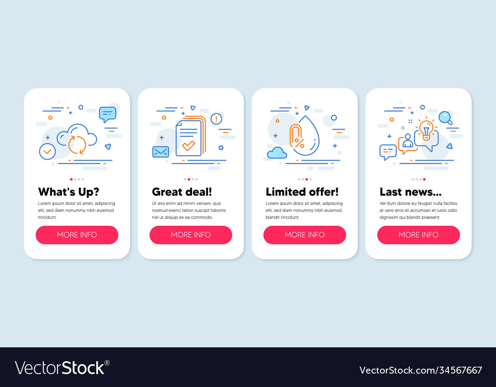 Set science icons such as cloud sync