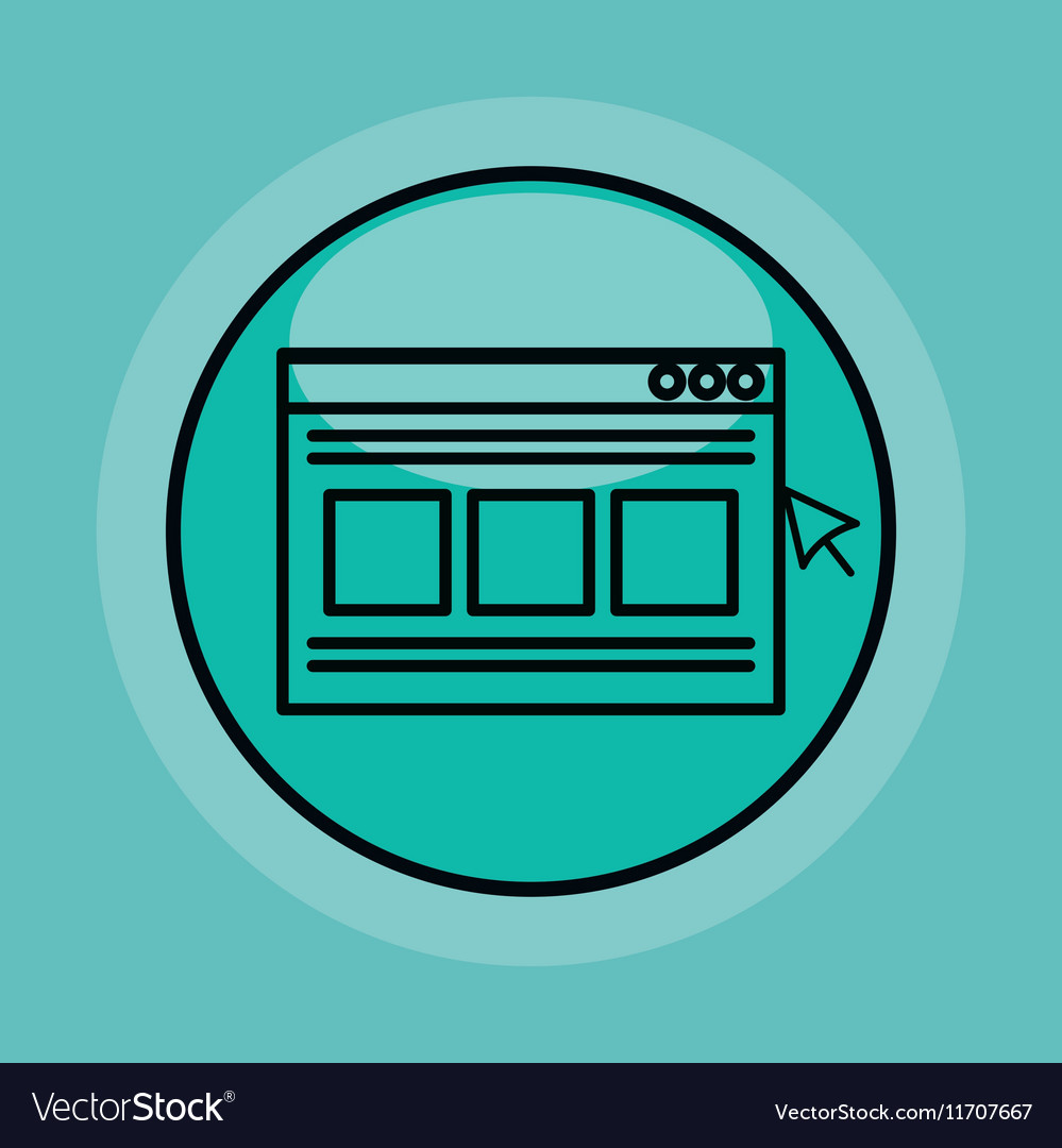 Webpage template with pointer