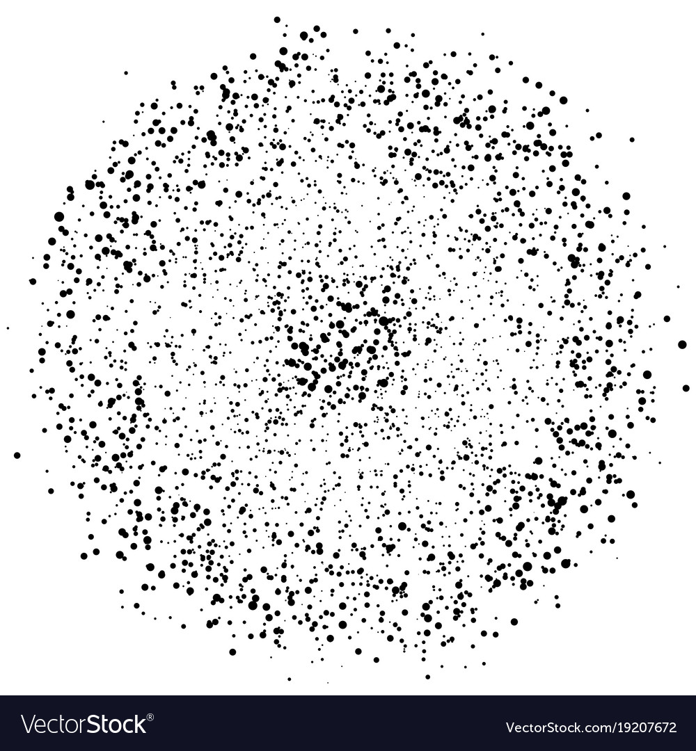 Abstract blot of black circles eps 10