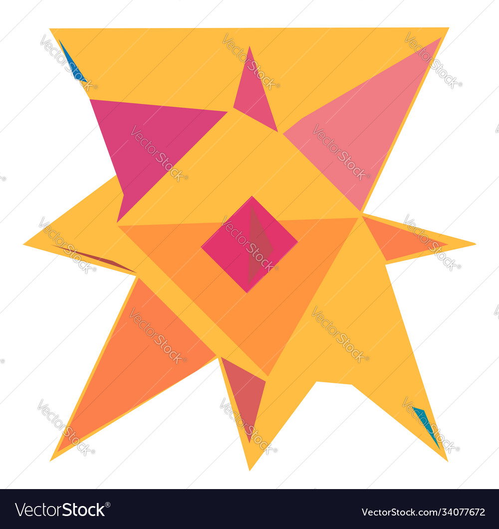 Abstract random geometry shape generative art vector image Abstract random geometry shape generative art
