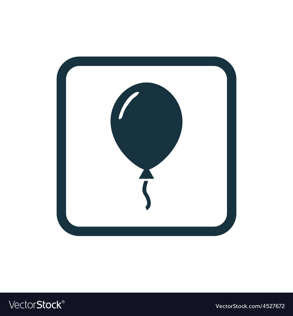 Balloon Icon - Rounded Square Button