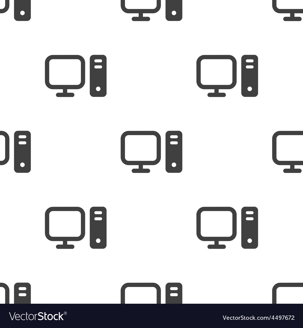 Computer seamless pattern Royalty Free Vector Image