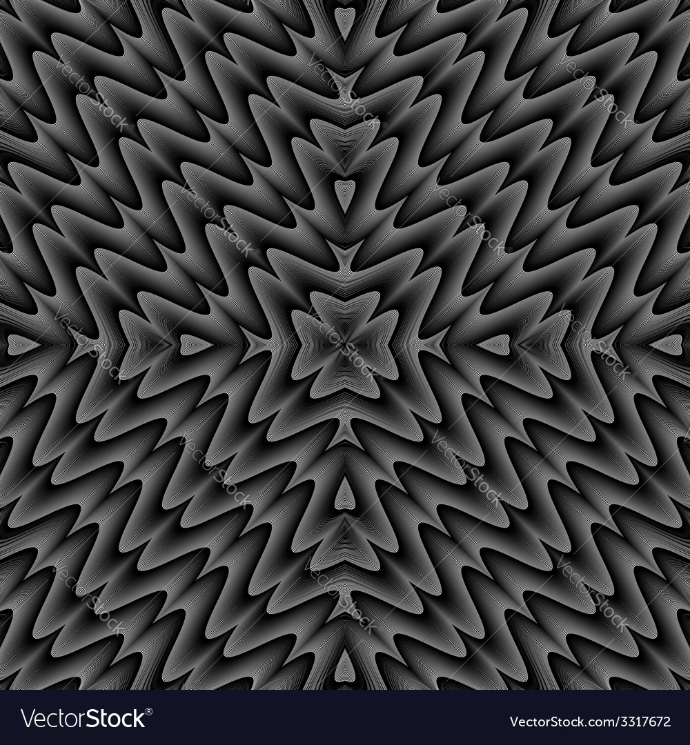 Design seamless monochrome zigzag wave pattern