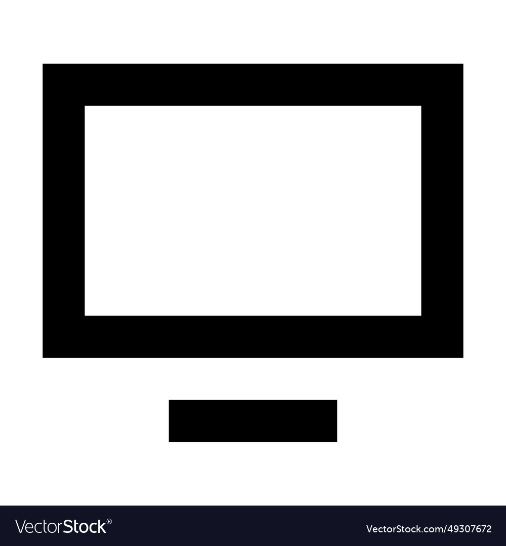 Monitor icon suitable for website ui design vector image Monitor icon suitable for website ui design