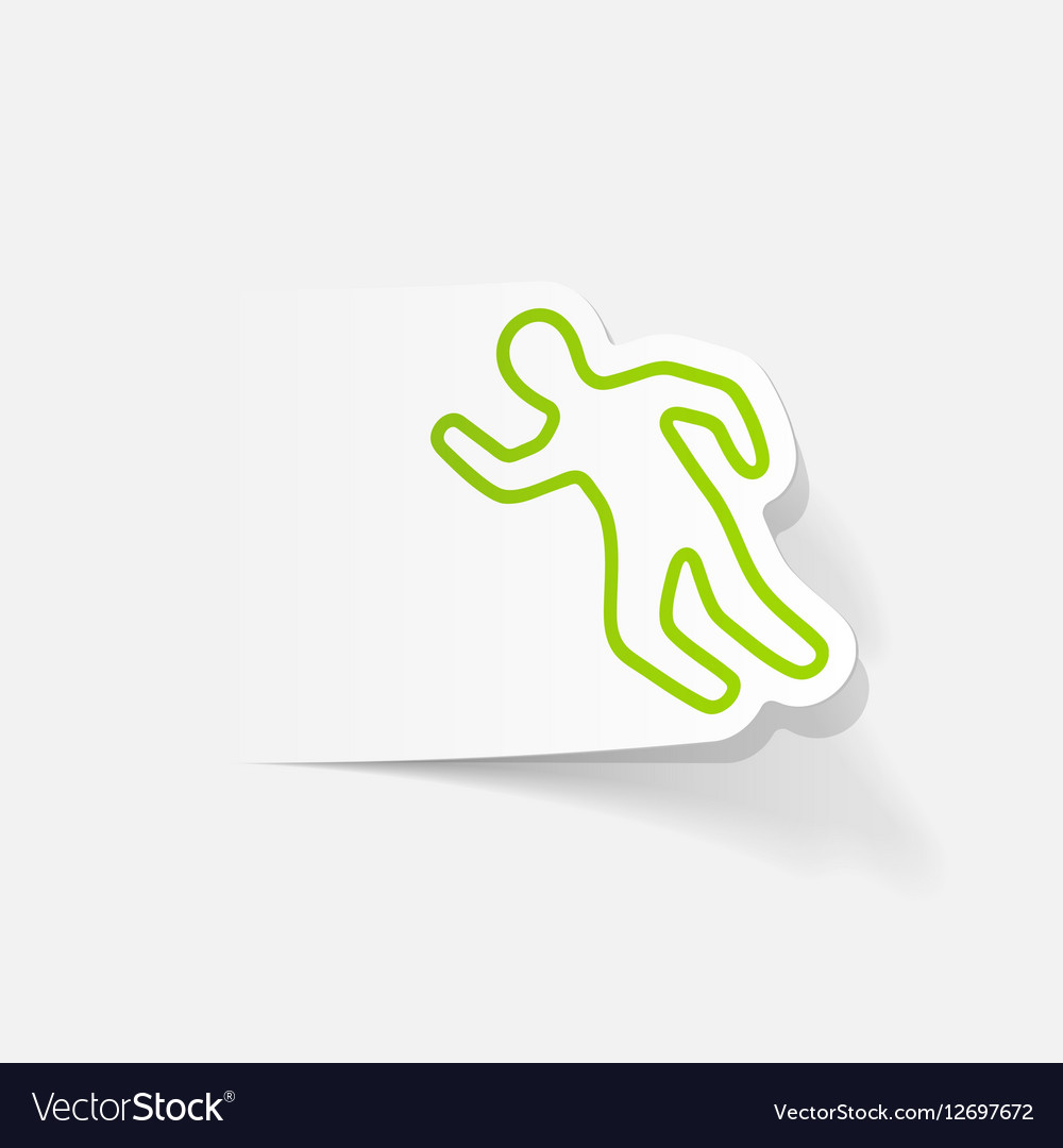 Realistic design element scene of the crime