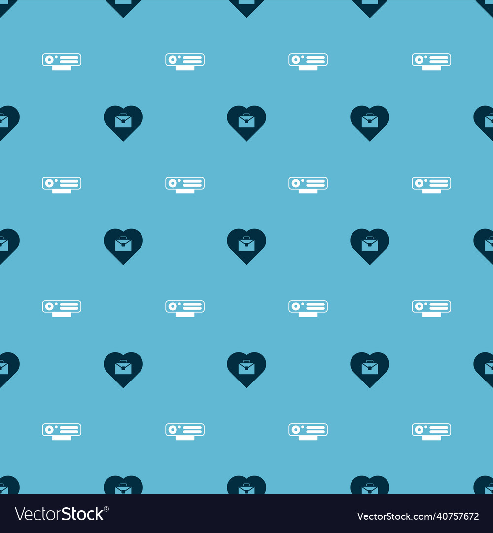 Set heart with text work and web camera vector image Set heart with text work and web camera