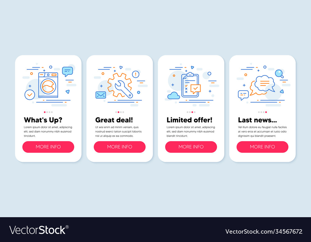 Set technology icons such as customisation vector image Set technology icons such as customisation