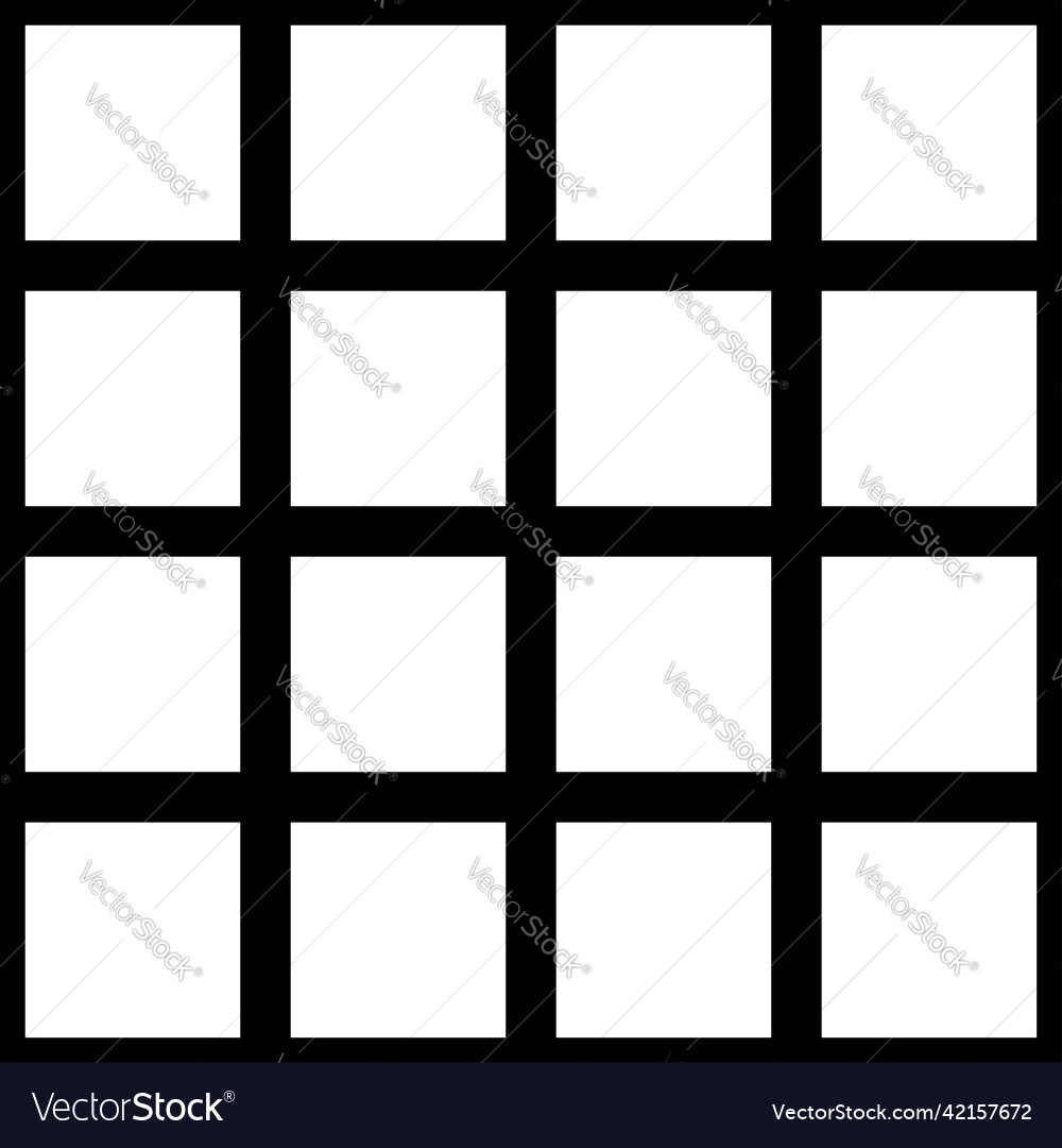 Square basic shape mosaic repeatable pattern