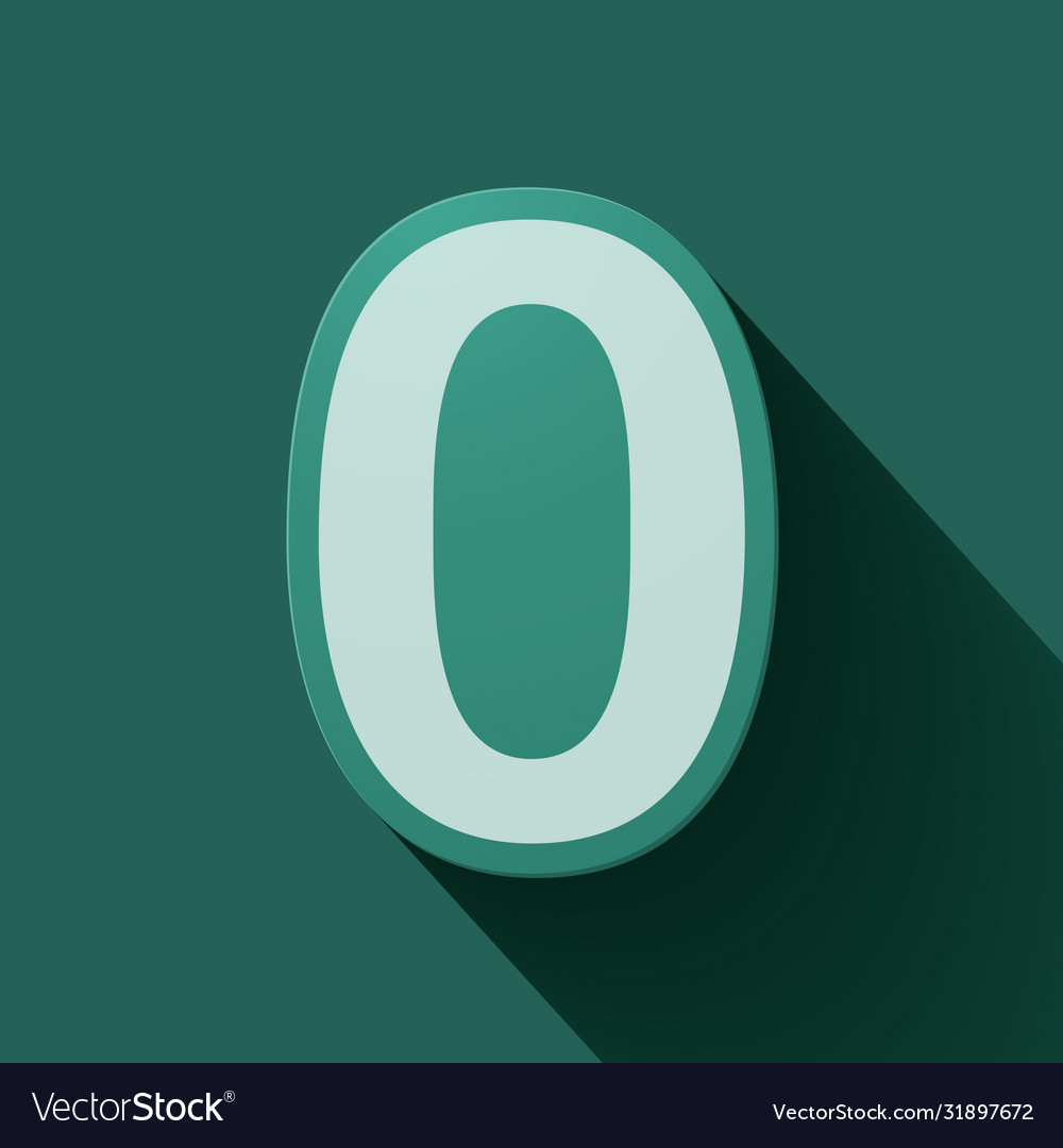 Volume icons number zero Royalty Free Vector Image