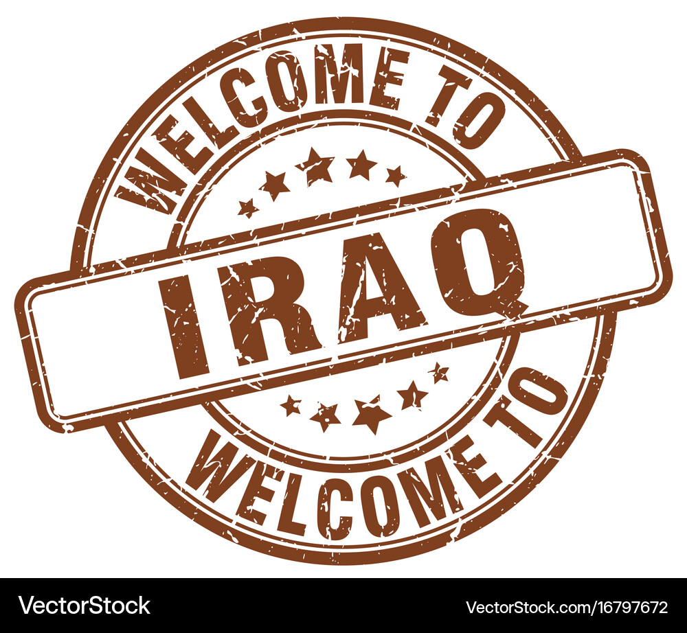Welcome to iraq Royalty Free Vector Image - VectorStock