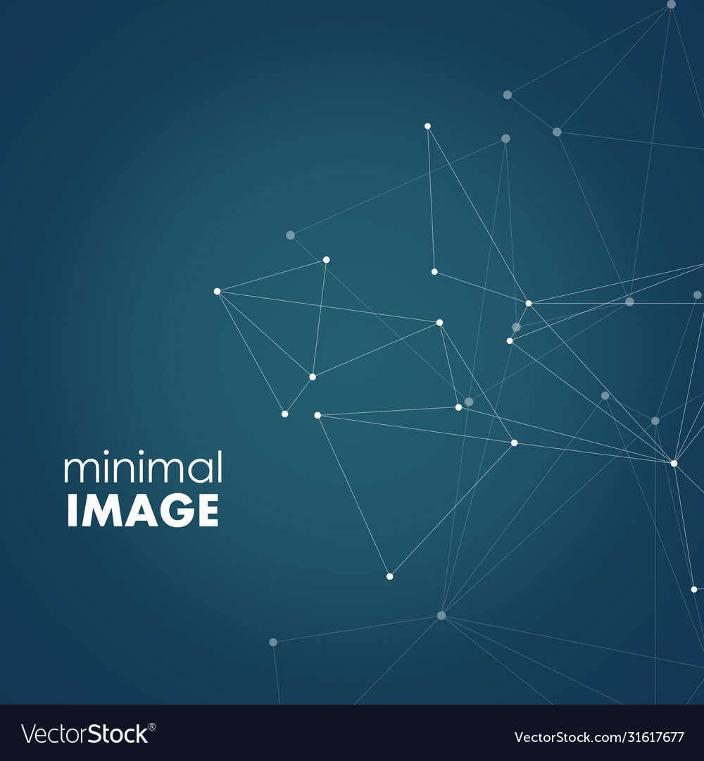 Abstract connection structure on dark background vector image Abstract connection structure on dark background