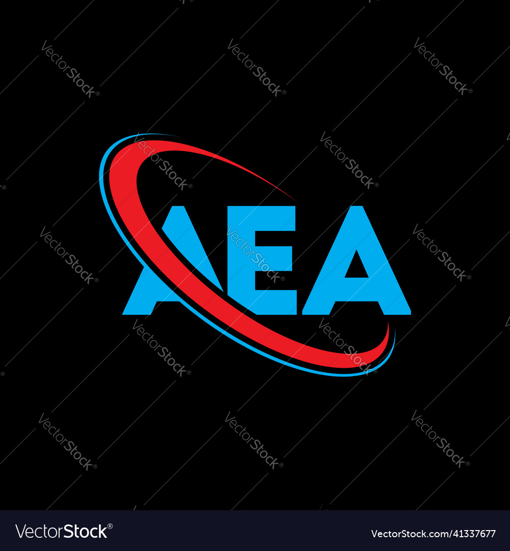 Aea logo letter design Royalty Free Vector Image