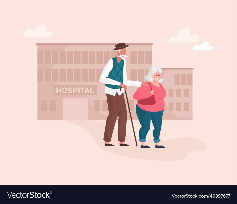 Couple near hospital