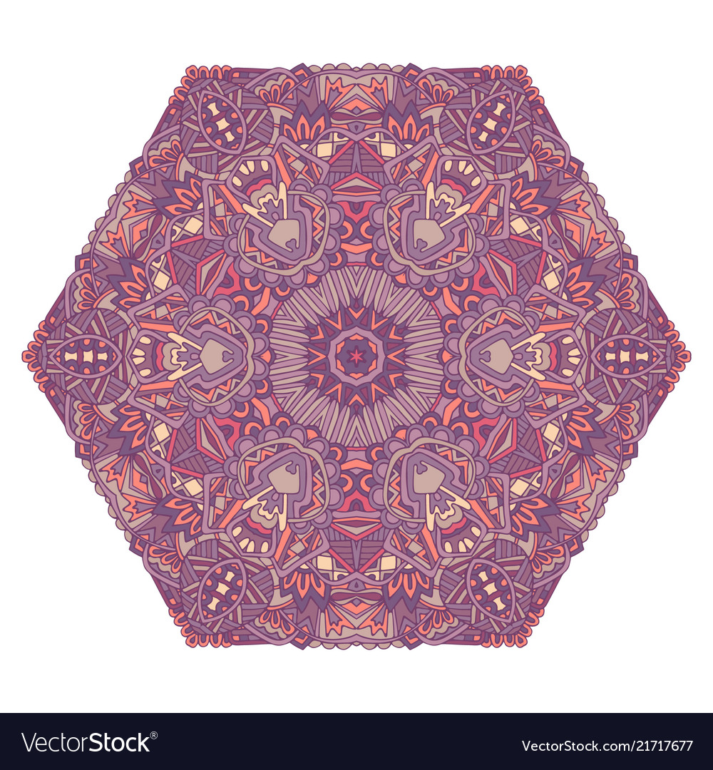 Ethnische Mandala Design Zierkreis