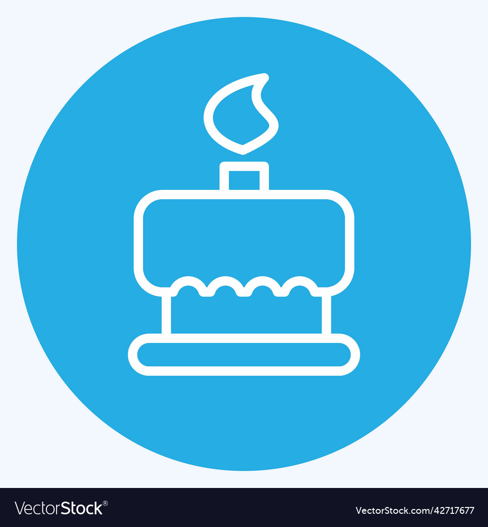 Icon birthday cake suitable for bakery symbol Vector Image