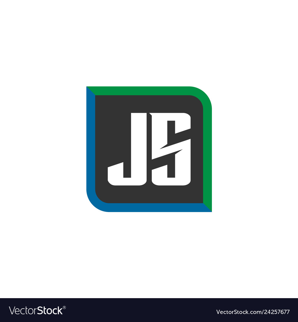 Initial letter logo js template design