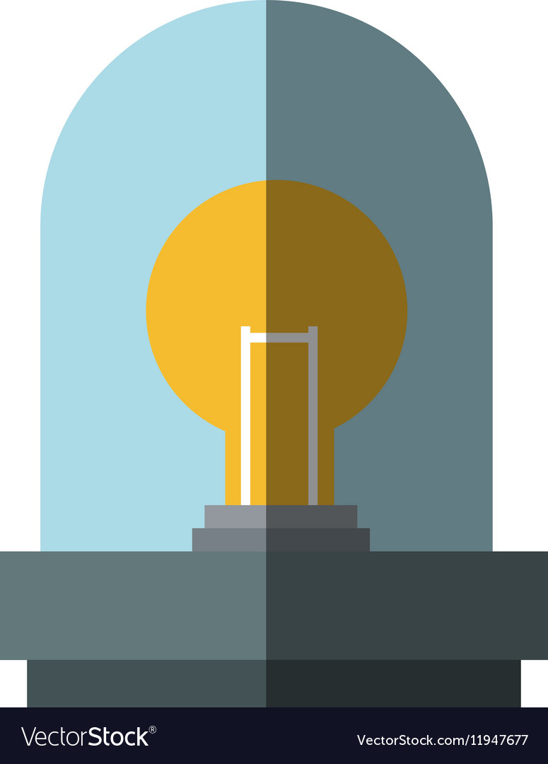 Isolated robot with light bulb design