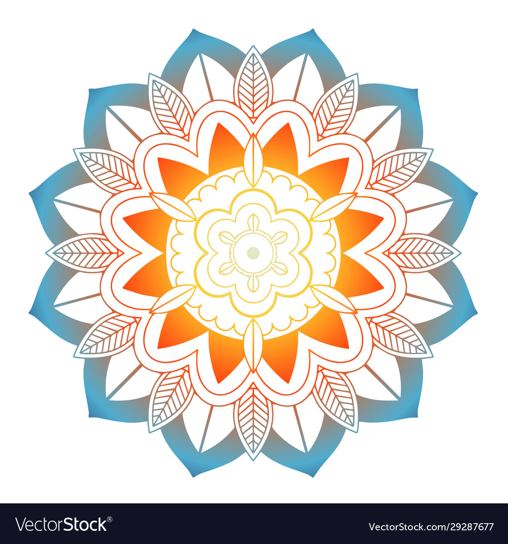 Mandala patterns on isolated background vector image Mandala patterns on isolated background