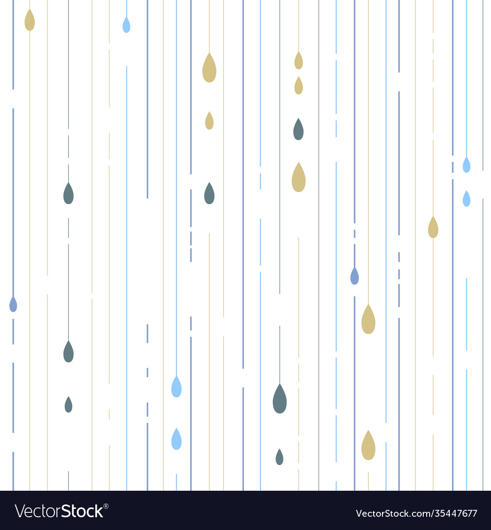 Seamless abstract pattern with rain drops vector image Seamless abstract pattern with rain drops