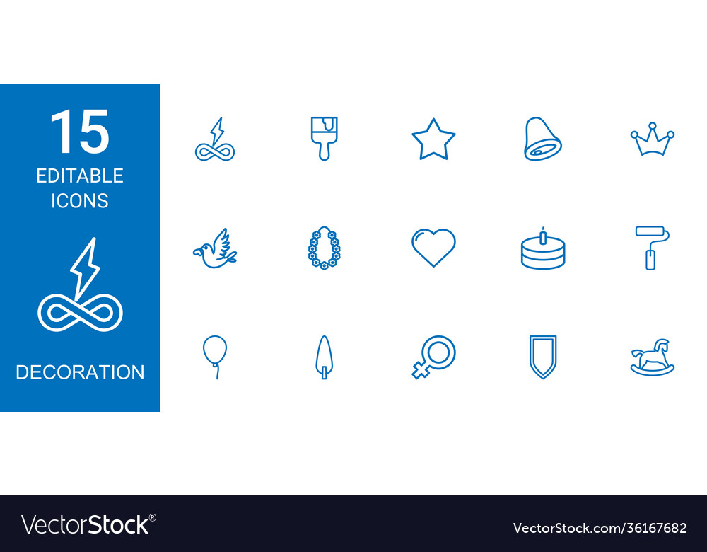 15 Dekoration Icons