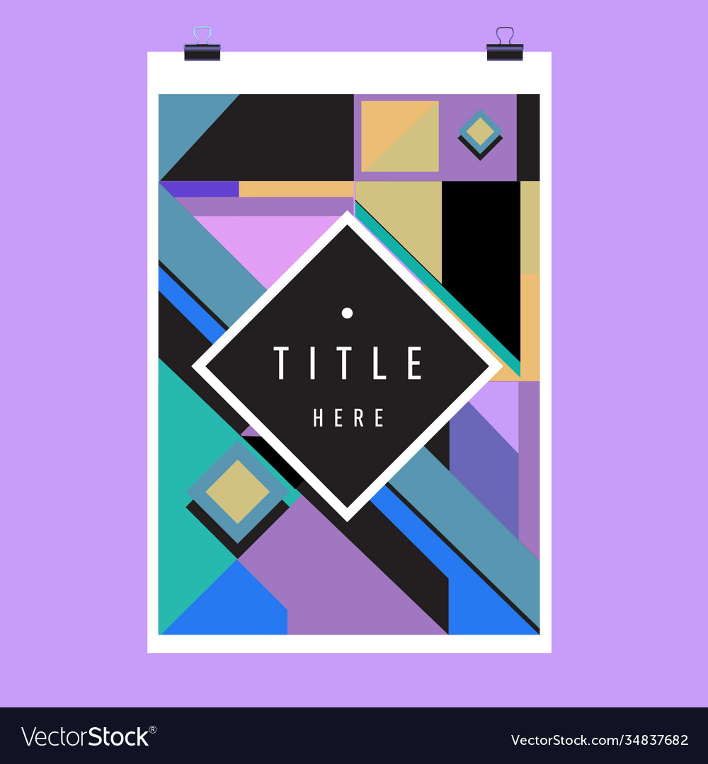 Abstract colorful geometric pattern background Vector Image Abstract colorful geometric pattern background