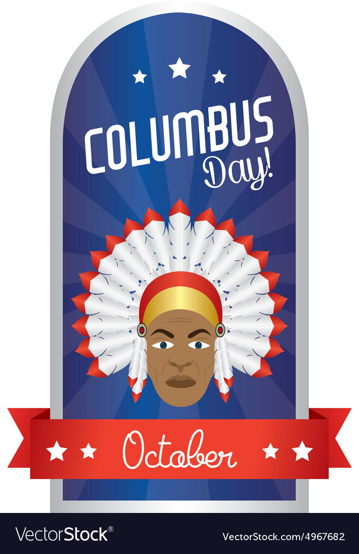 Abstract columbus day object on a white background vector image Abstract columbus day object on a white background