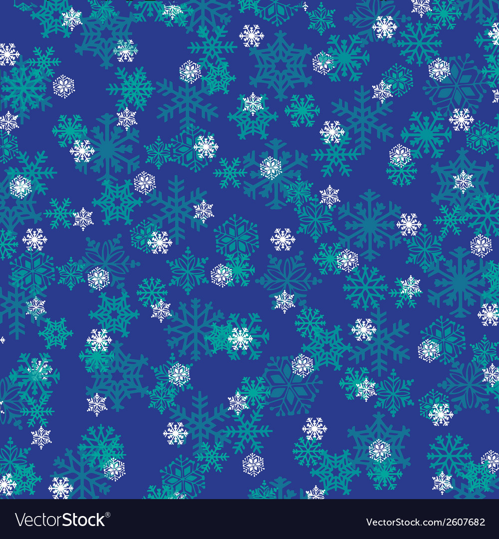 Blue snowflakes