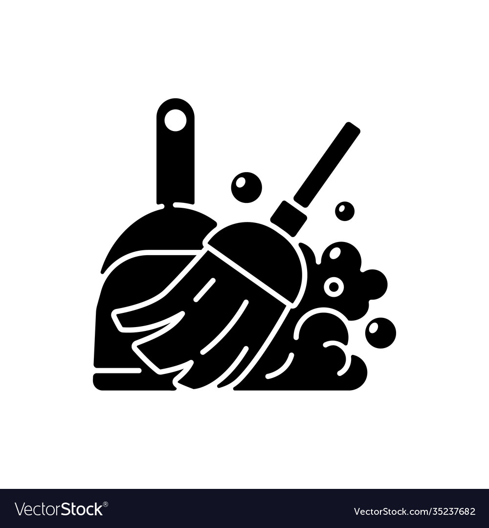 Broom Cleaning Icon