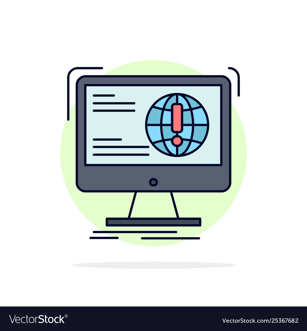 Information content development website web flat vector image Information content development website web flat