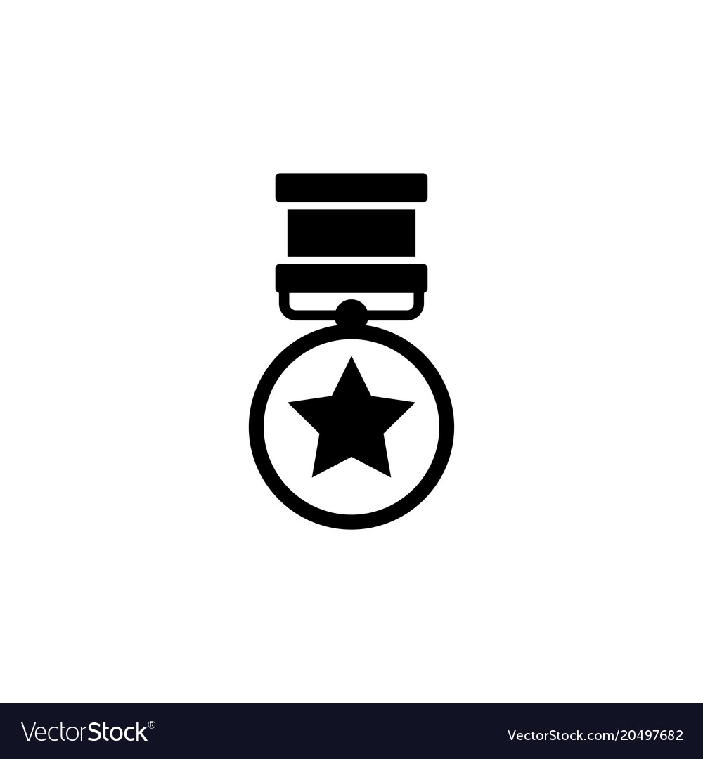 Medal of valor honor war military award Royalty Free Vector