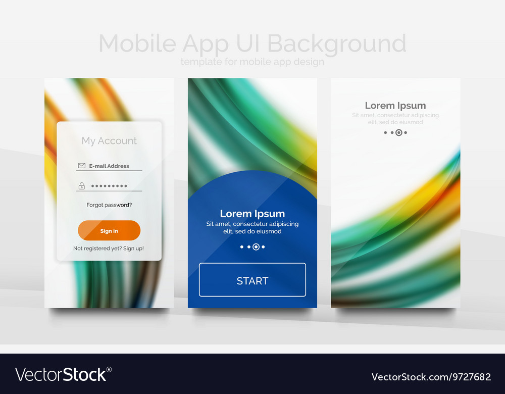 Mobile background ui