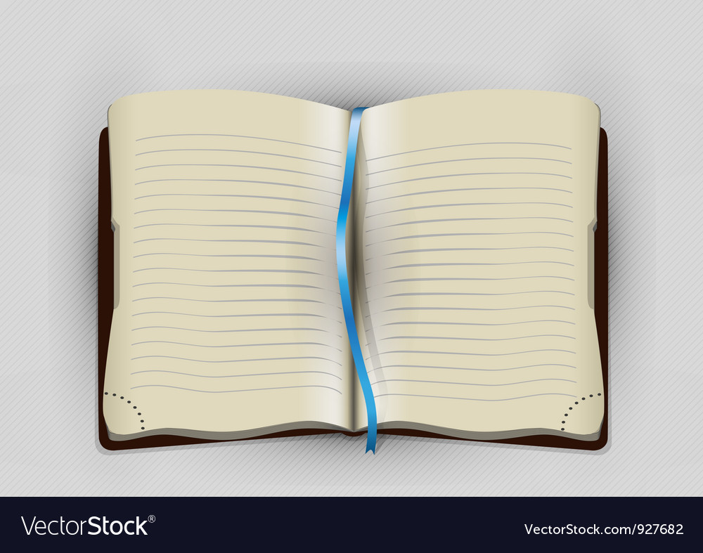 Open Lined Notebook